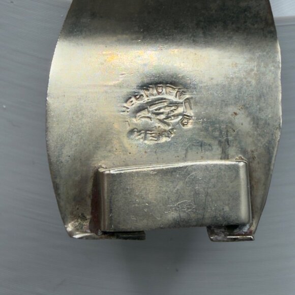 Vintage Estate Sterling Silver Black Onyx Bracelet Mask Tribal Face Panel Taxco - Picture 13 of 13